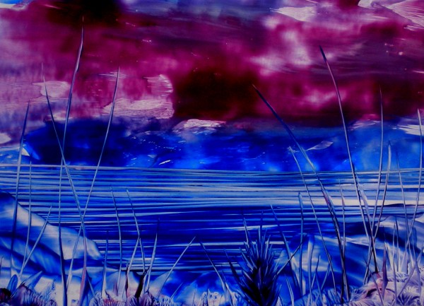 Pink & Blue Fantasy Landscape